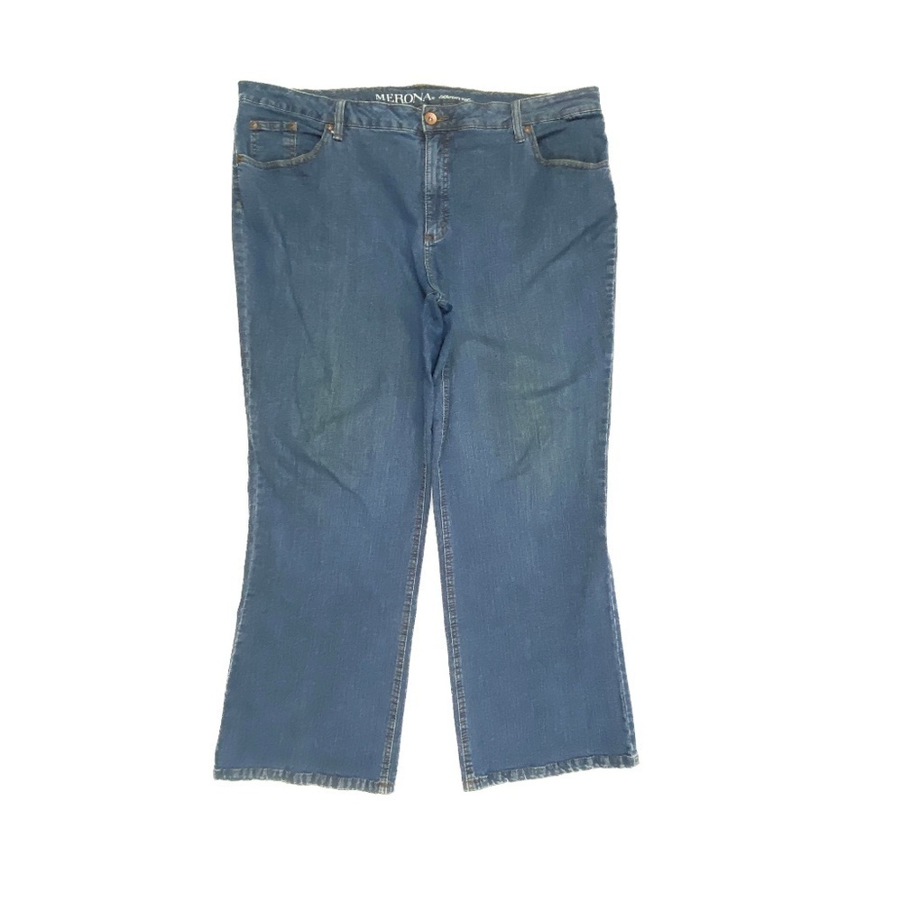 Merona Bootcut Jeans Women 22WP Blue Medium Wash High Rise Denim